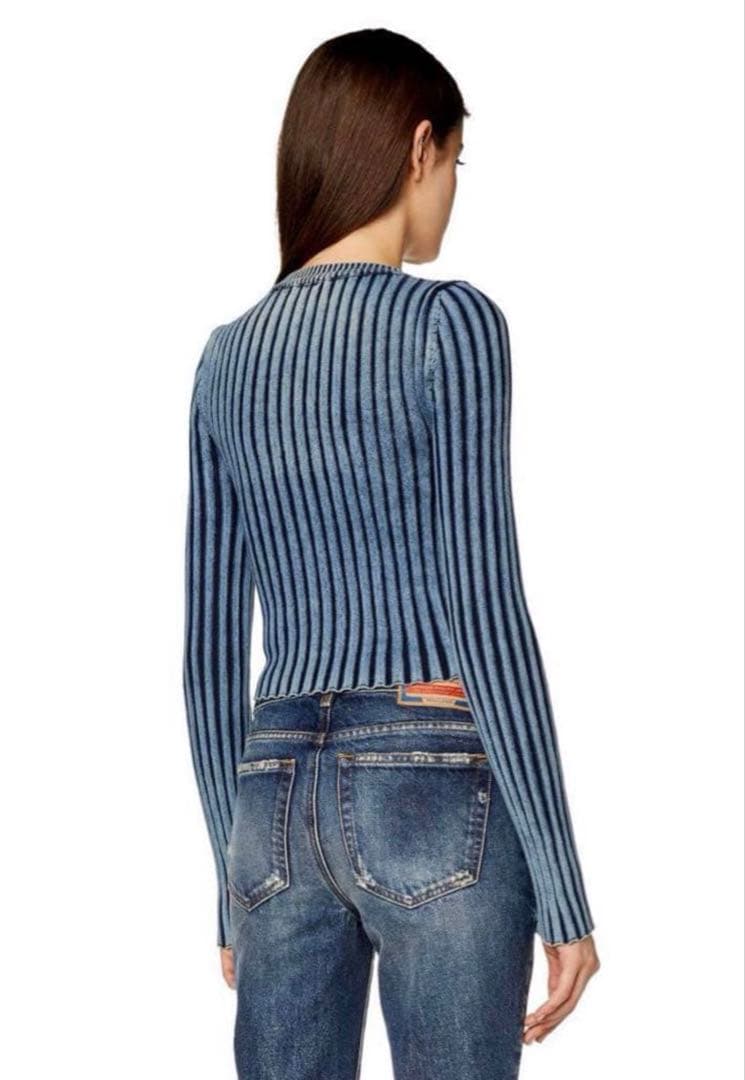 DIESEL インディゴリブオーバル ロゴ レディース トップス