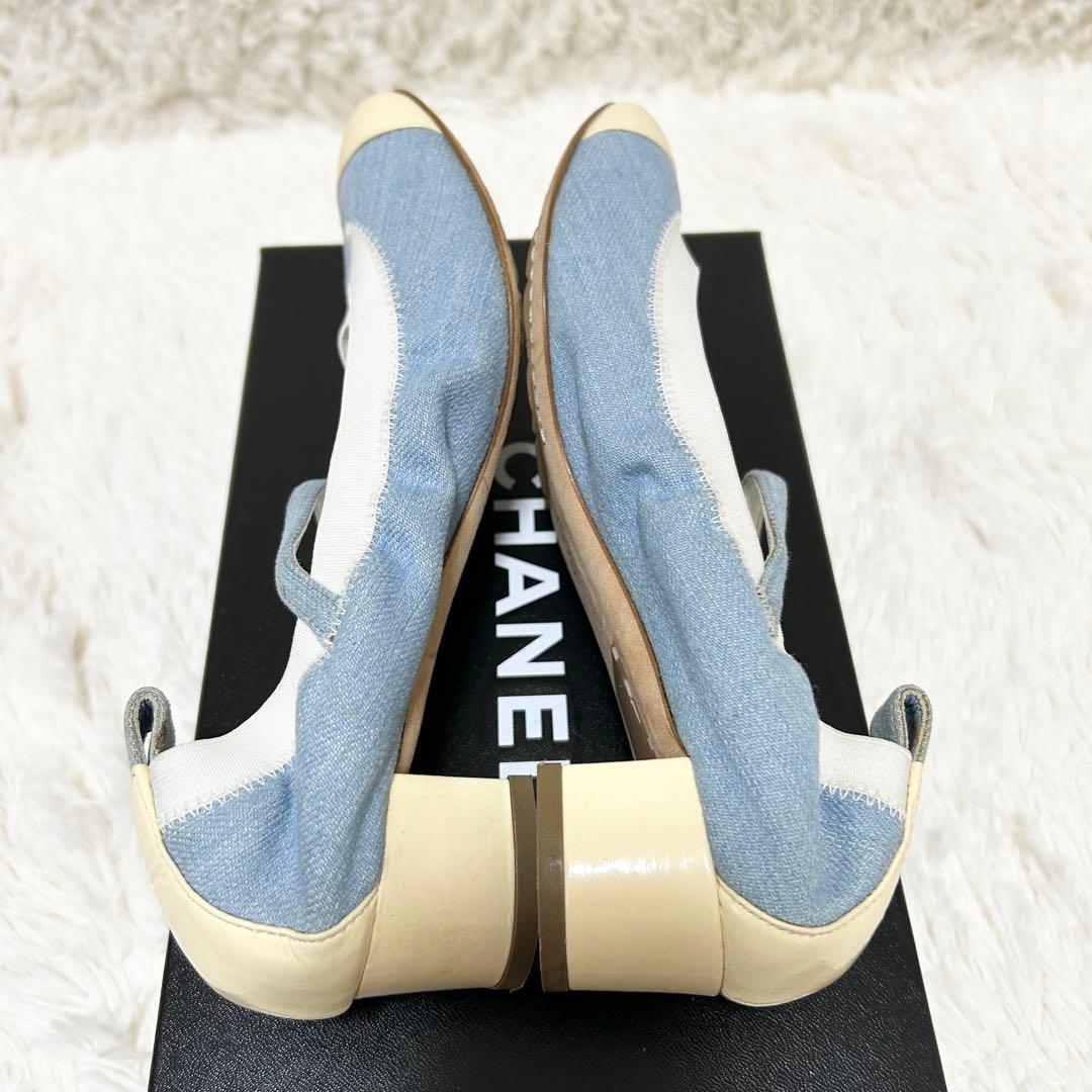 Y*U様 【高級】CHANEL シャネル ココマーク パンプス デニム