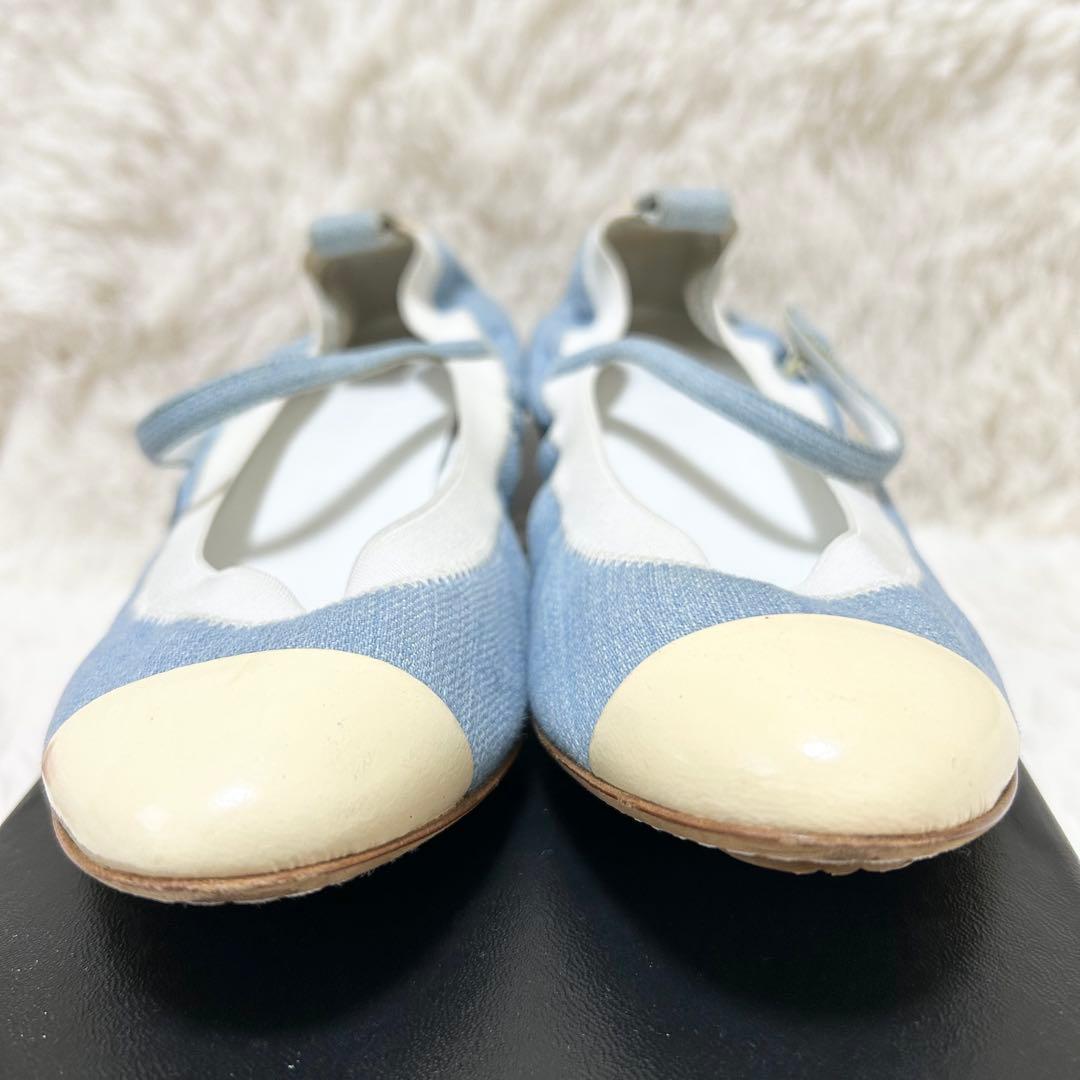 Y*U様 【高級】CHANEL シャネル ココマーク パンプス デニム