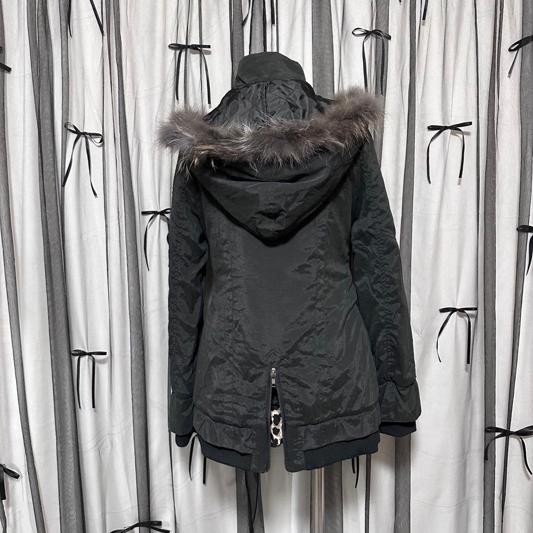 激レア【d.i.a】平成ギャルy2k　ファー付きモッズコート　グランジ　アウター