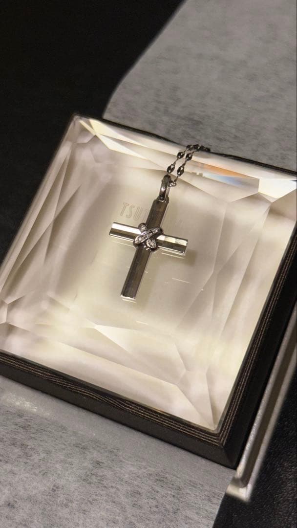 N*a様 プラチナダイヤモンドクロスペンダント