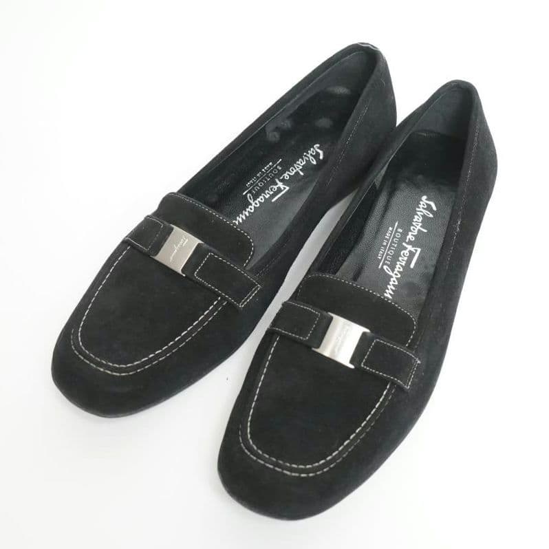 【美品】Salvatore Ferragamo ローファー スエード 23.5
