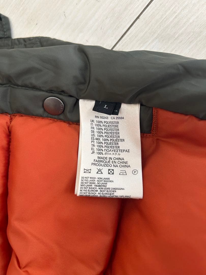 DIESEL N-2Bダウン MA-1 ミリタリーフライトジャケット/Ｌ