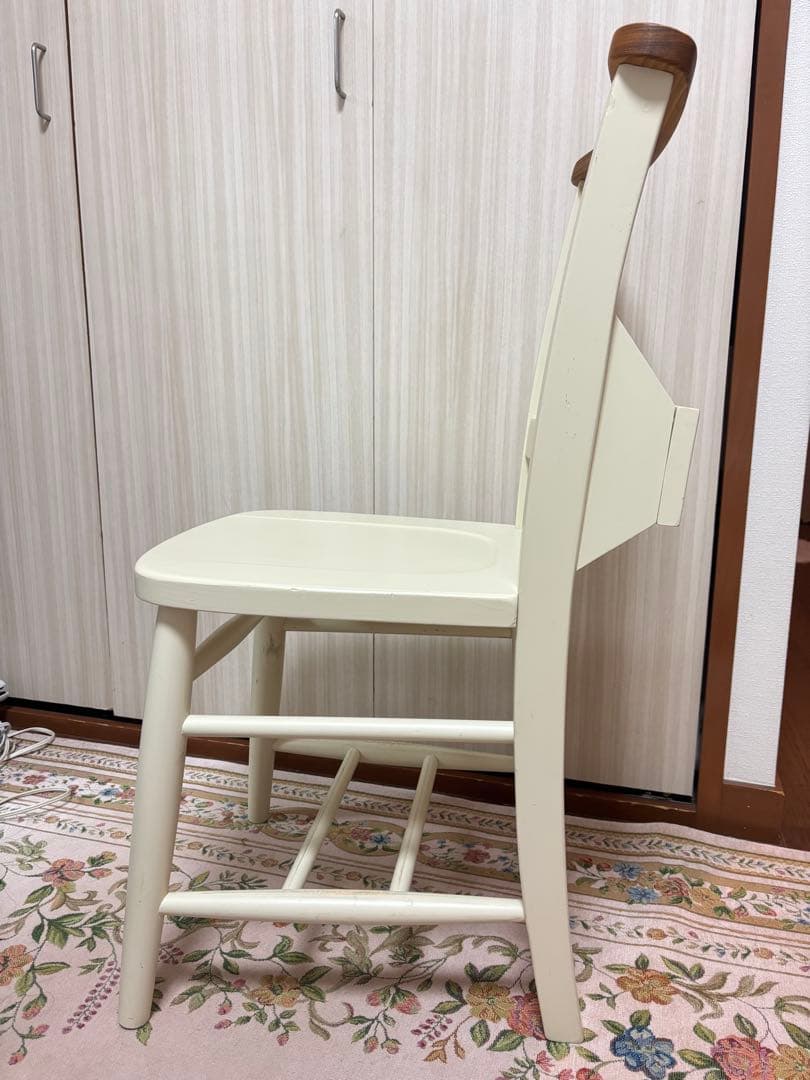 シャビーシック　チャーチチェア　ヴィンテージ 椅子　チェア　白家具