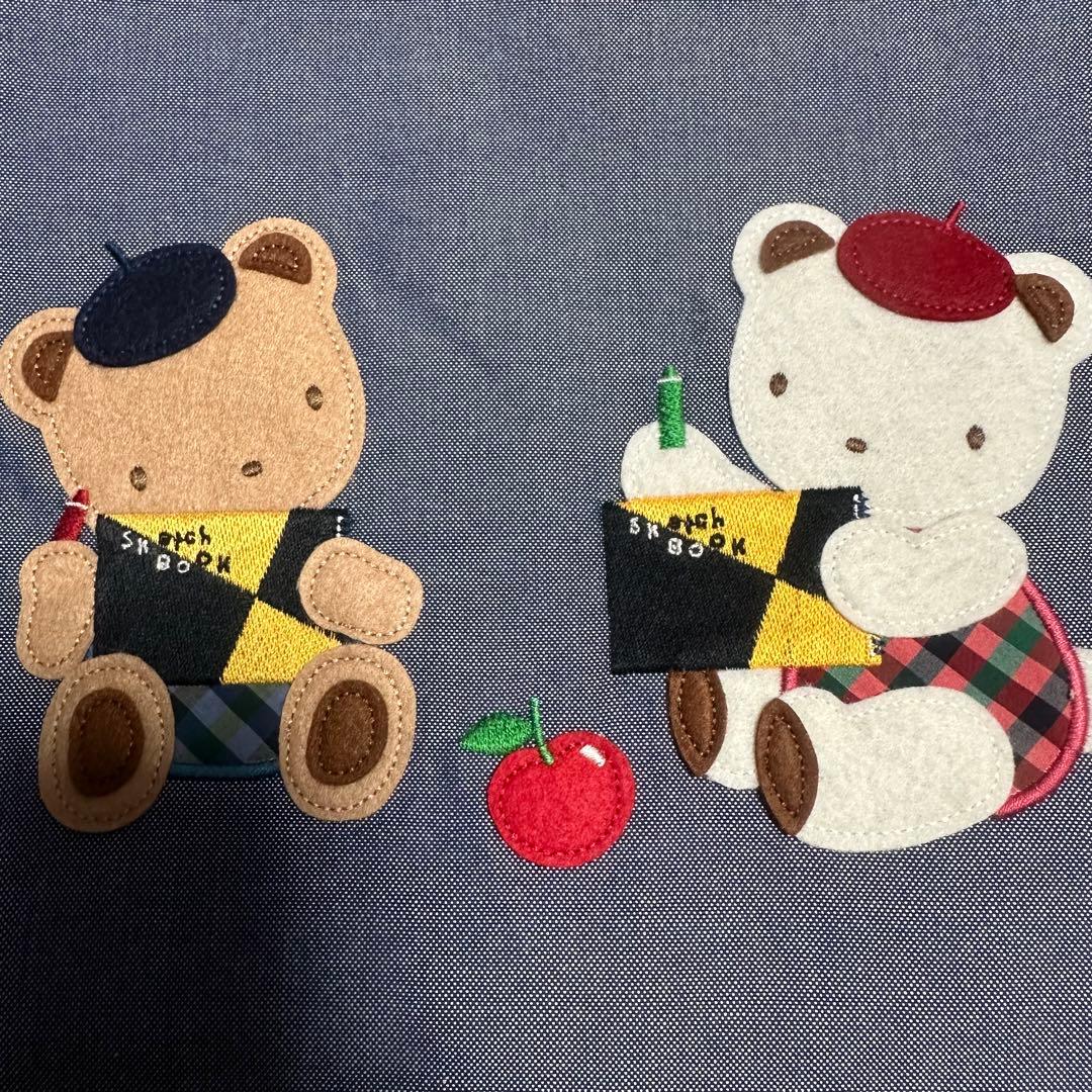 新品 タグ付き familiar デニムバッグ レッスンバック