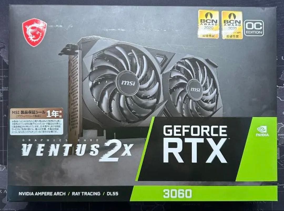 グラフィックボード・グラボ・ビデオカード MSI GeForce RTX 3060 VENTUS 2X 12GB OC