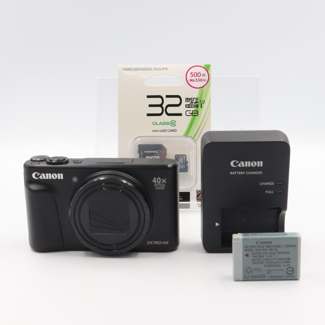 【美品】Canon PowerShot SX740 HS デジカメ　ブラック