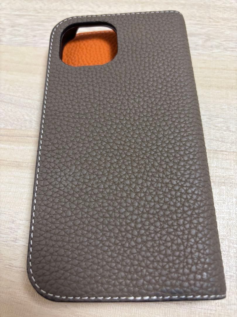 BONAVENTURA iPhone15ケース　ブラウンレザーフリップケース