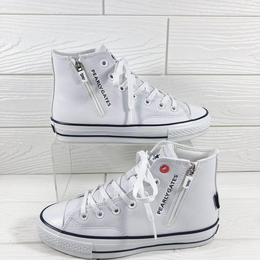 【未使用級】　コンバース×パーリーゲイツ　撥水スパイクレス　シューズ　23㎝