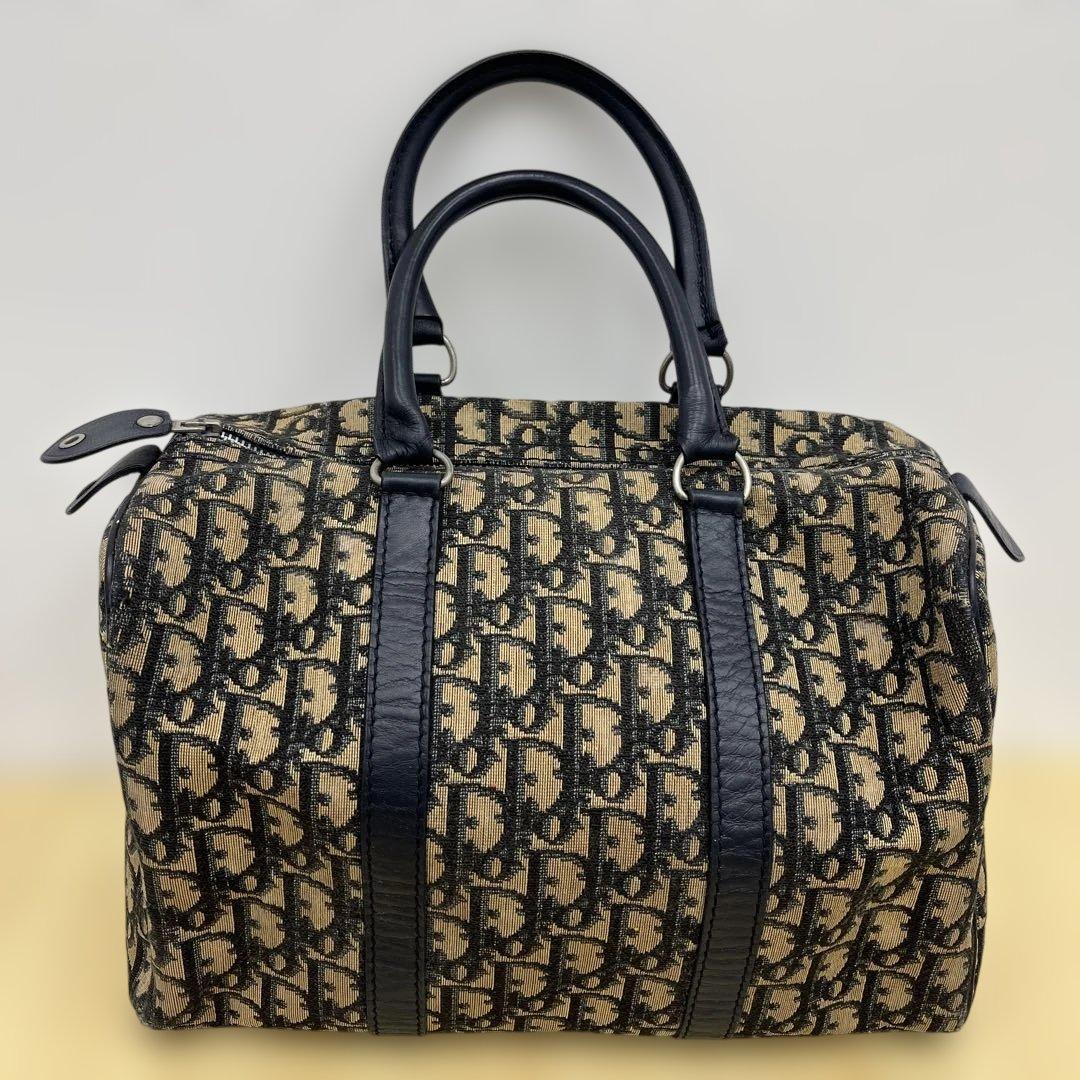 希少 Christian Dior トロッター ミニボストンバッグ 90s