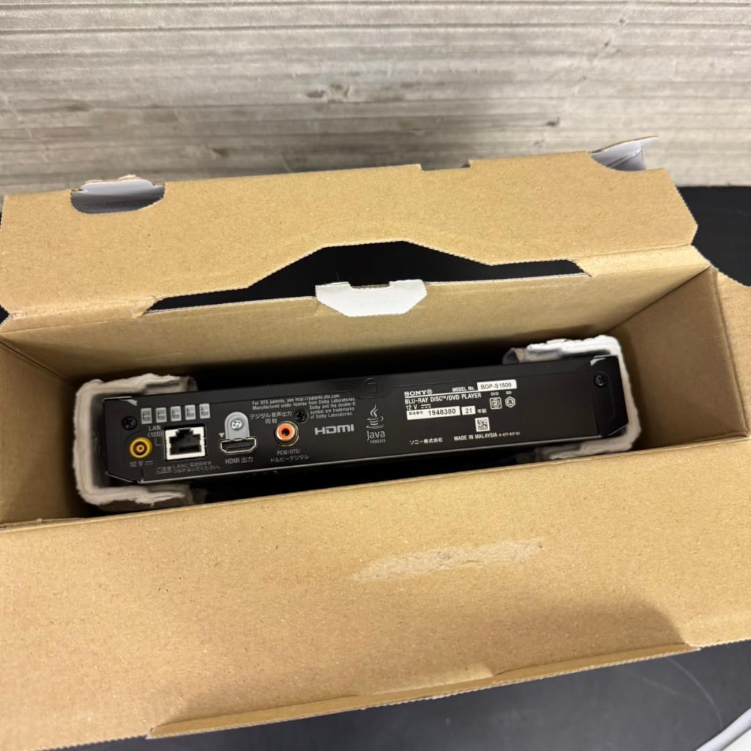 ☆ソニー　Blu-rayプレーヤー　BDP-S1500　2021年製