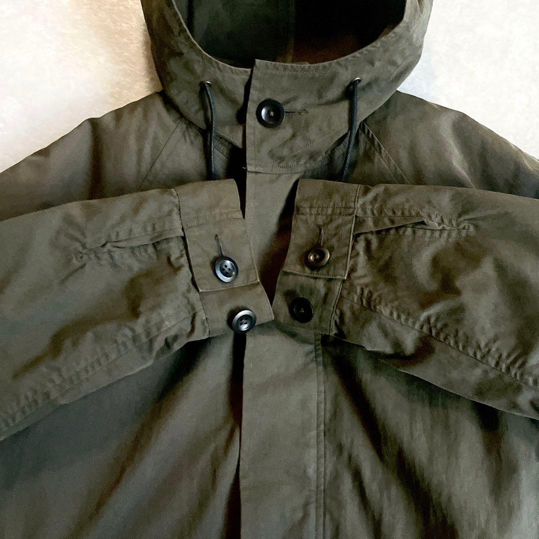 美品 MHL.キルトライナー付ブルゾン VINTAGE COTTON NYLON