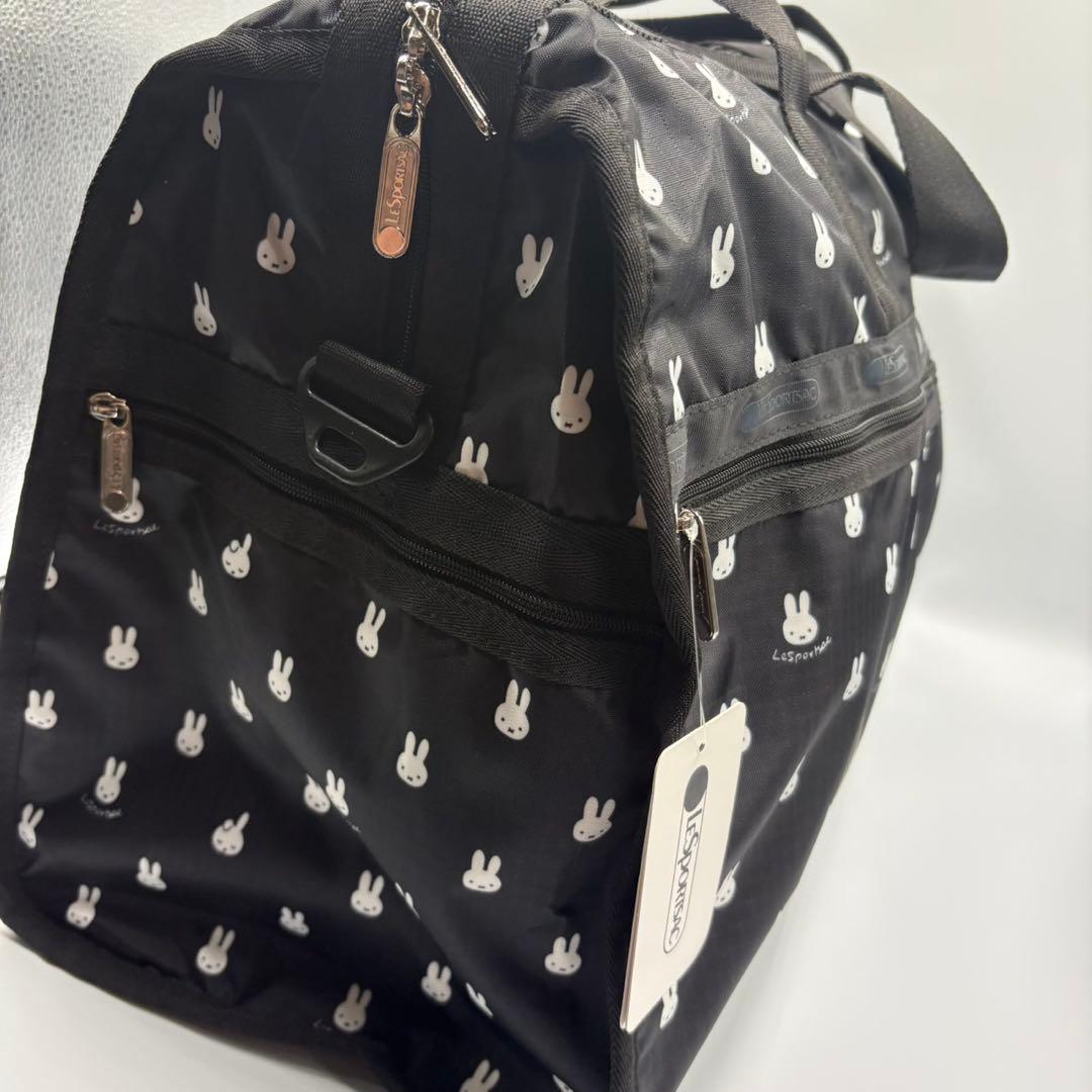 LeSportsac ボストンバッグ ミッフィー柄ブラック
