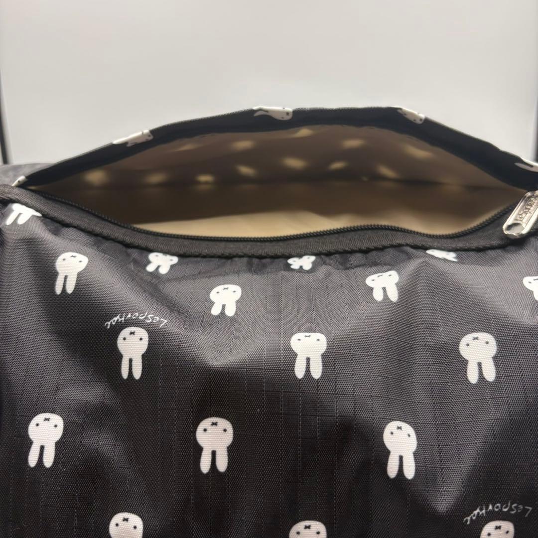 LeSportsac ボストンバッグ ミッフィー柄ブラック