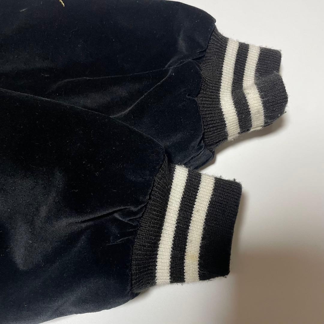 星姫　Hoshihime　別珍　スカジャン　虎　龍　刺繍　黒×赤　特大サイズ3L