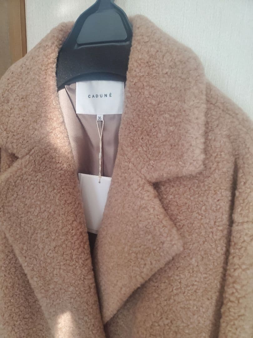 【タグ付き未使用、超美品】CADUNE ボアロングチェスターコート