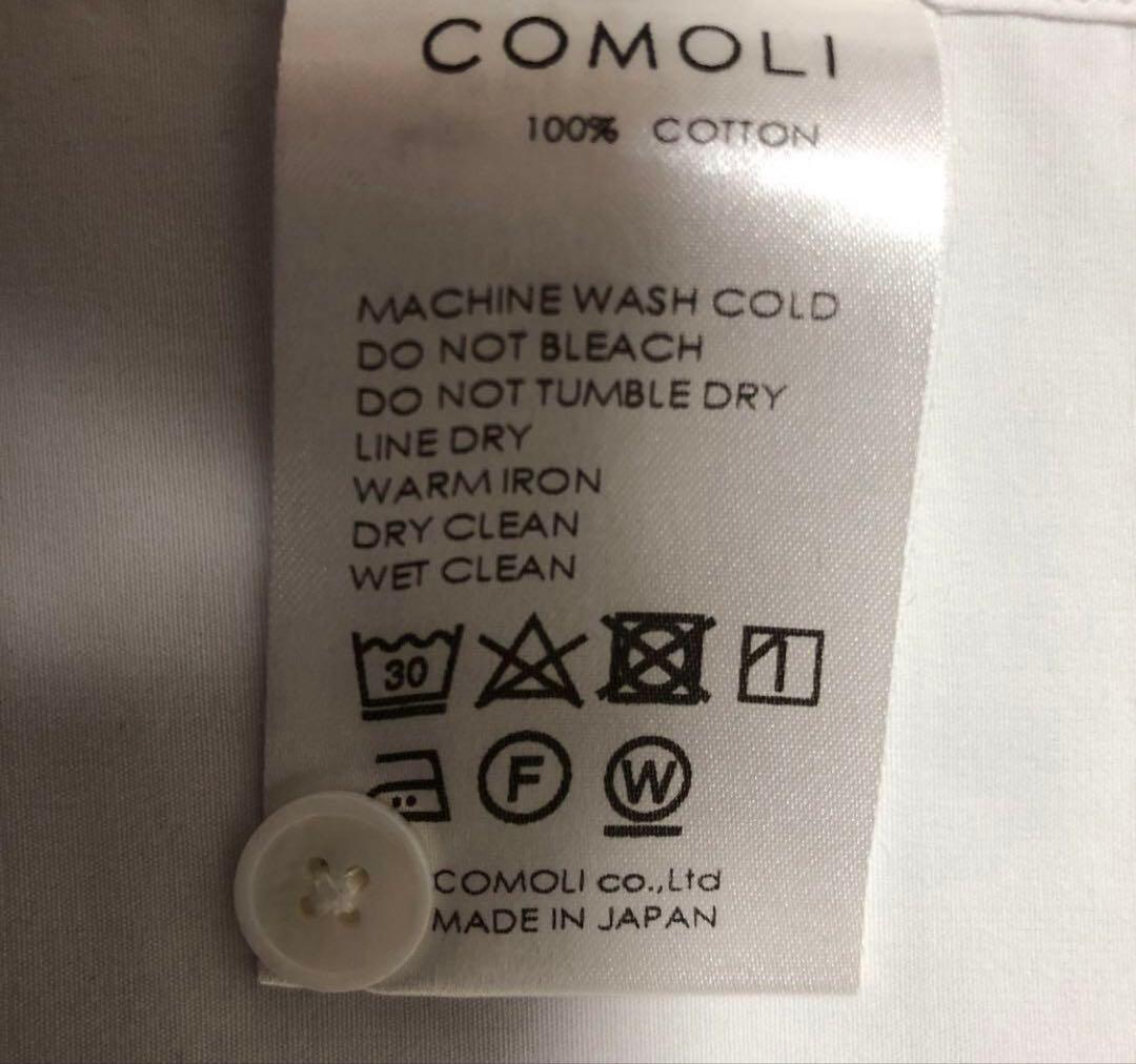 美品✨ 希少 サイズ1 ダブルフロント コモリ シャツ 白　comoli