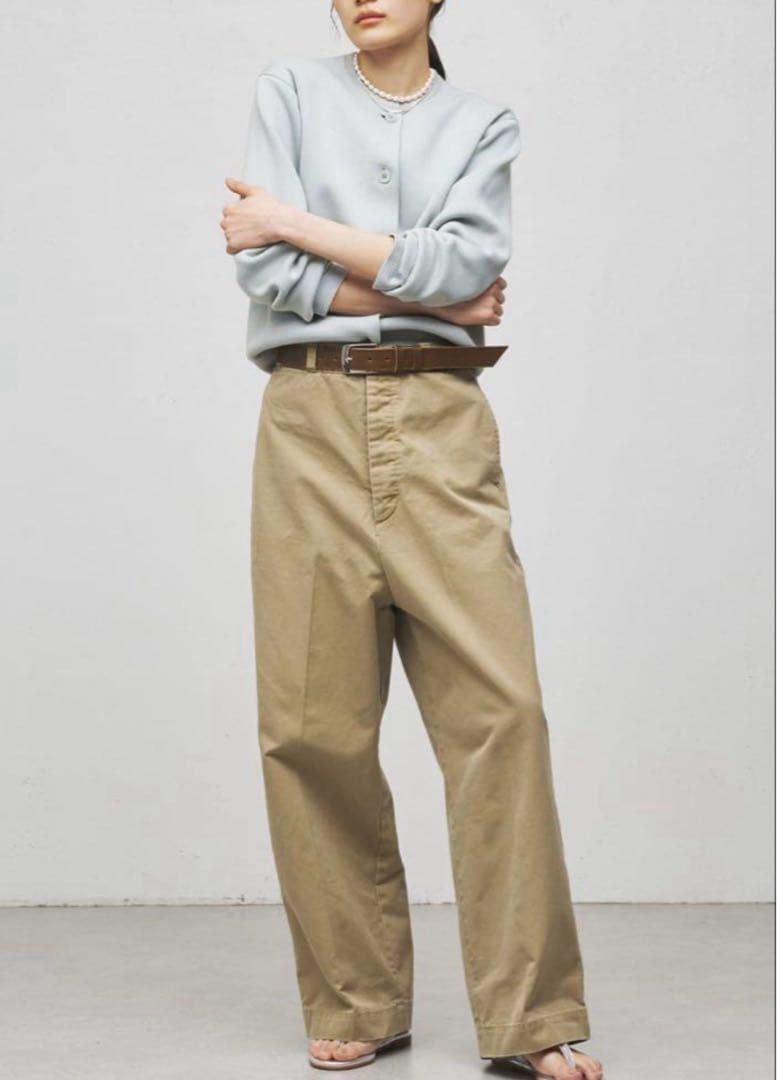 GEMINI ワイドシルエット　チノパン　ウィムガゼット　36 ベージュ　1
