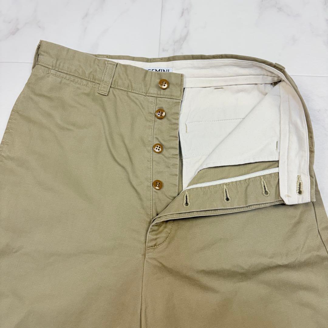 GEMINI ワイドシルエット　チノパン　ウィムガゼット　36 ベージュ　1