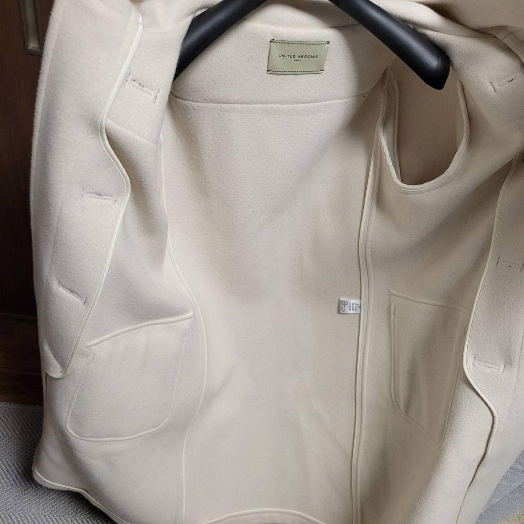 【美品】UNITED ARROWS ダッフルコート アイボリー サイズ38