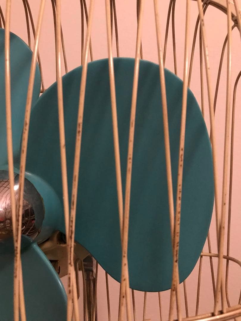 希少 昭和レトロ スクエア型 三菱 扇風機 R-30EC 動作品