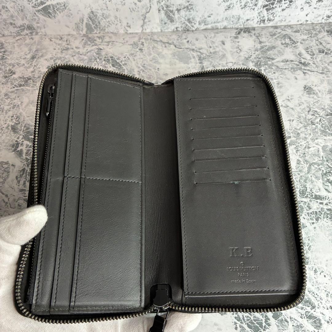 ✨LOUIS VUITTON✨　ルイヴィトン　長財布　ラウンドファスナー　黒