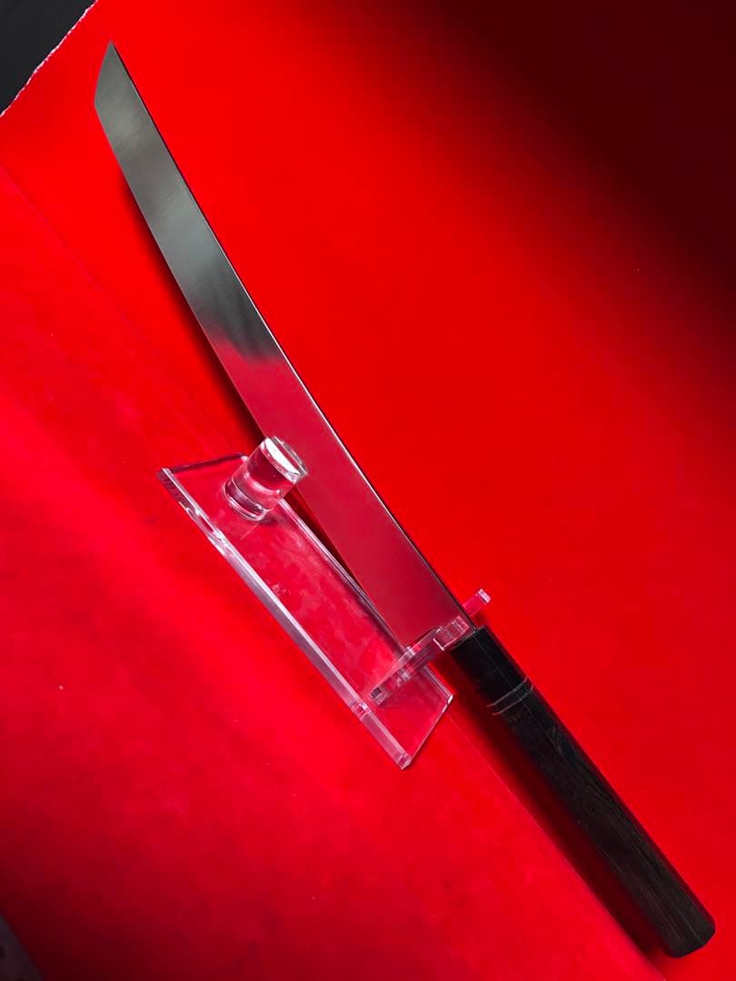 包丁　先丸型　尺三　鏡面仕上げ　切味抜群　箱付　未使用品