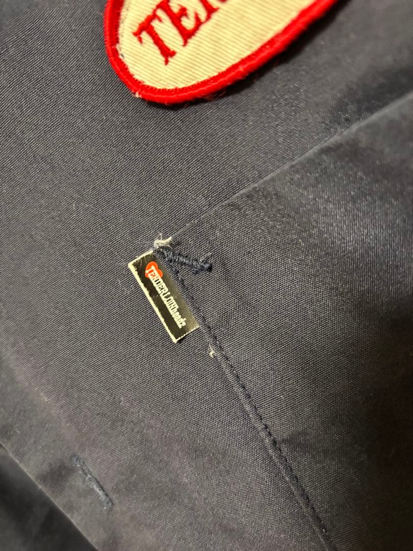 TENDERLOIN 半袖ワークシャツ ネイビー