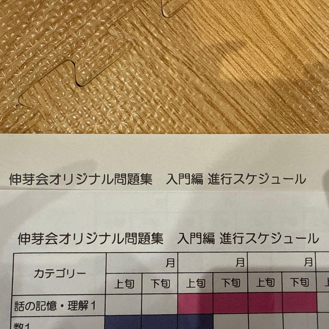 【伸芽会】オリジナル問題集 入門編（フルセット8冊）緑本