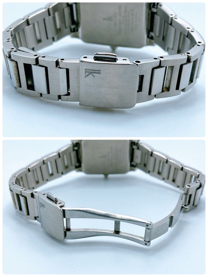 589 セイコー　ルキア　1B22-0CF0 スクエア　ソーラー　腕時計