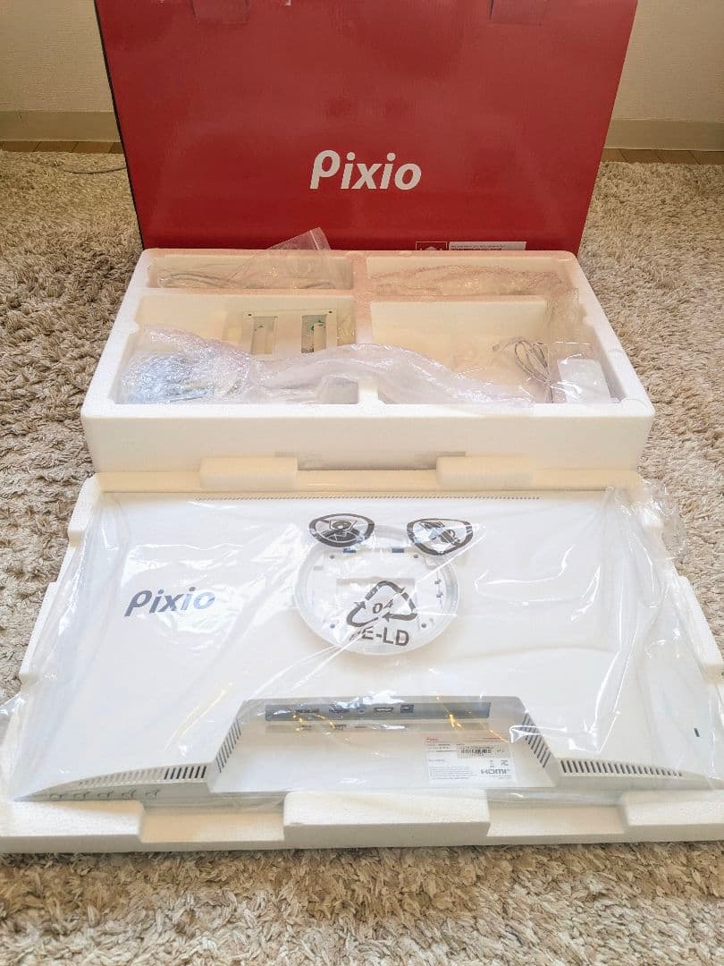 【美品・保証期間内】 Pixio PX248 WAVE White モニター