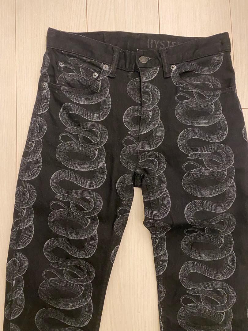 hystericglamour スネーク　スキニー　デニム　newjeans