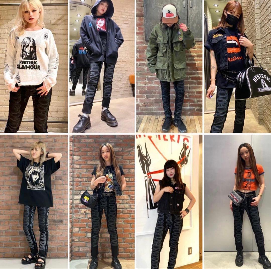 hystericglamour スネーク　スキニー　デニム　newjeans