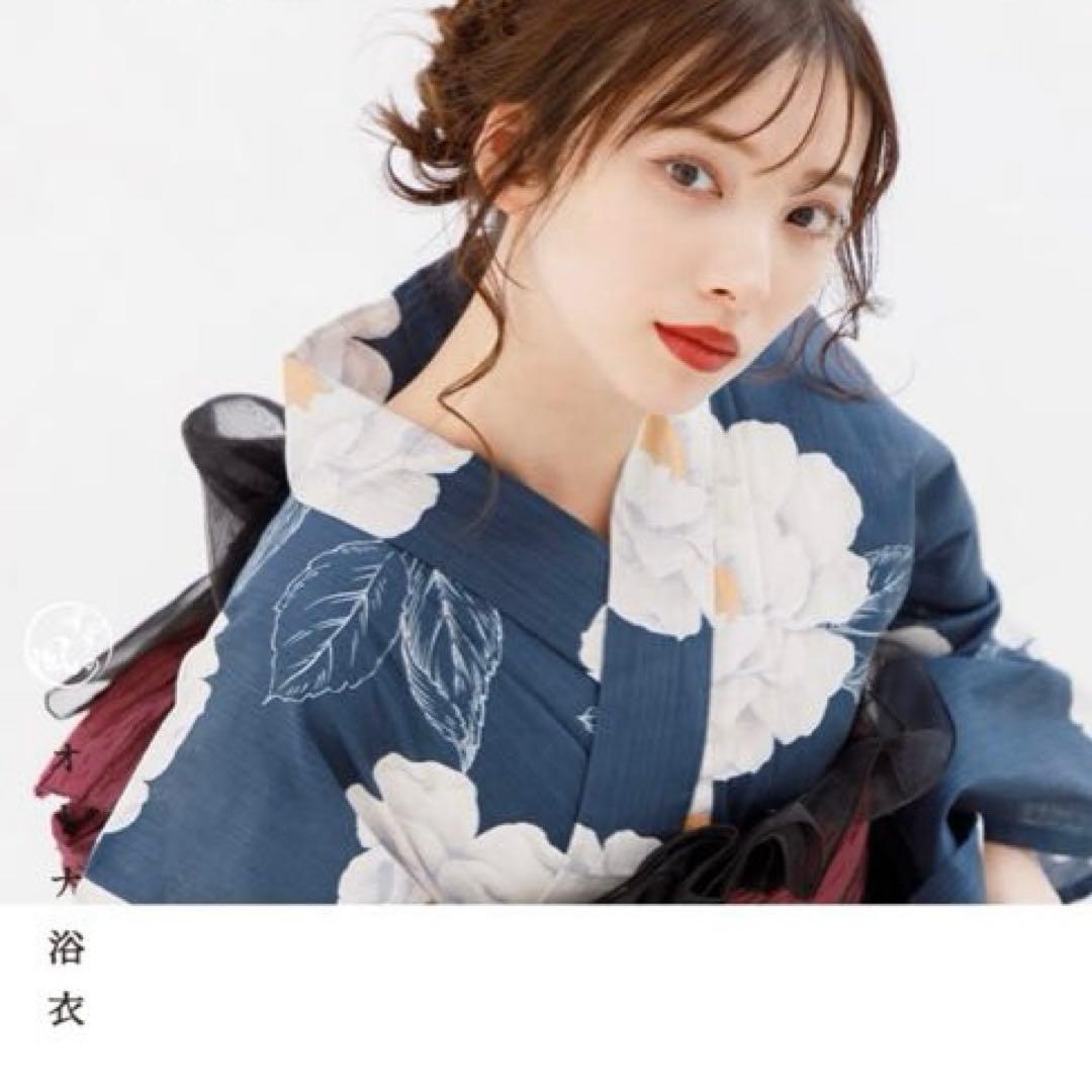 Dita2025 浴衣5点セット【涼風の藍紺牡丹】新品未使用