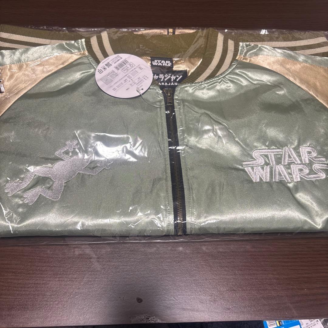 R*◎様 STAR WARS グローグーグリーンスカジャン