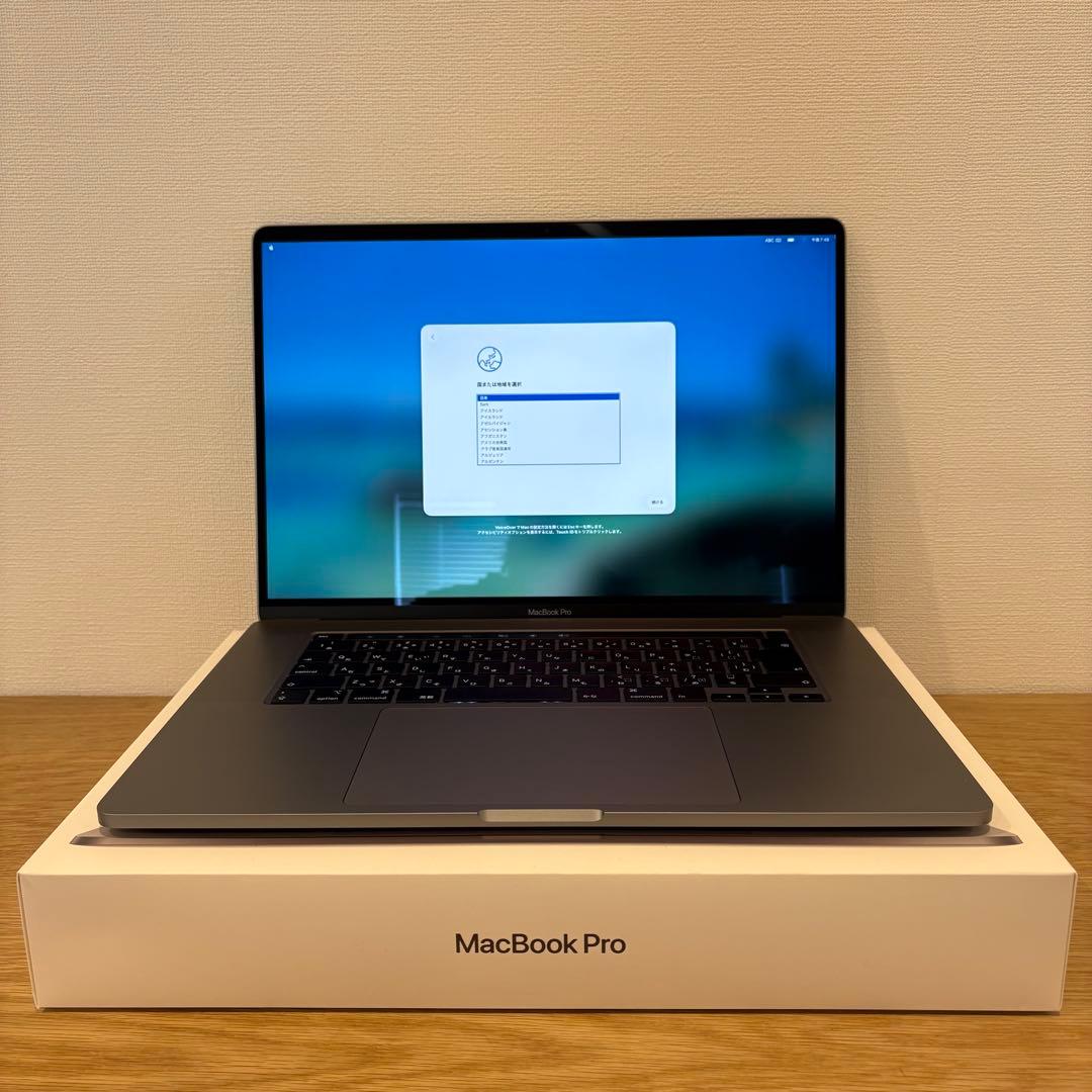 MacBook Pro 16インチ 2019 16GBメモリ SSD512GB