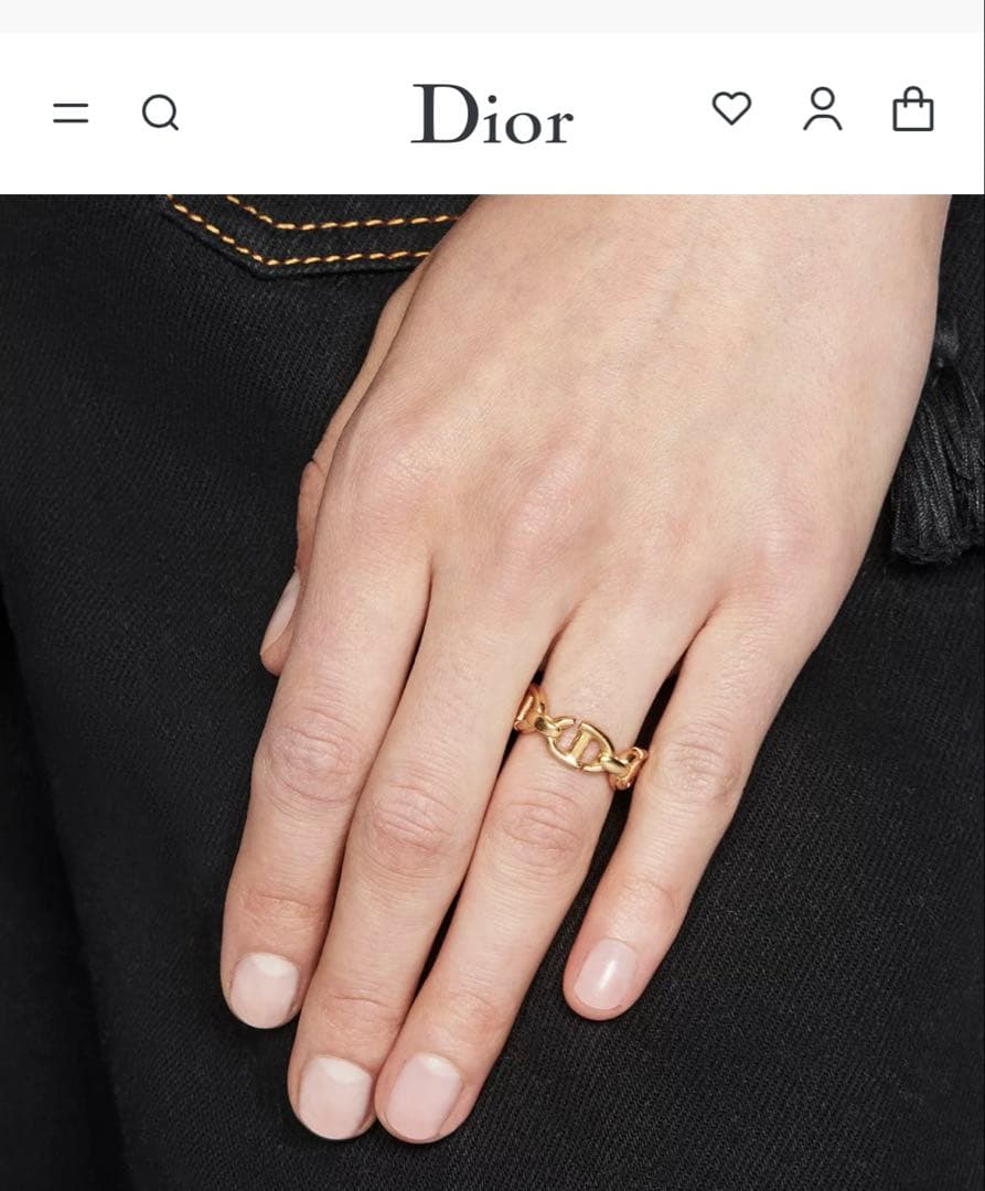 CD Navy リング メタル