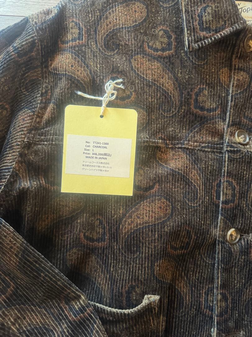 M*R様 town topic タウントピック　ペイズリー柄ジャケット