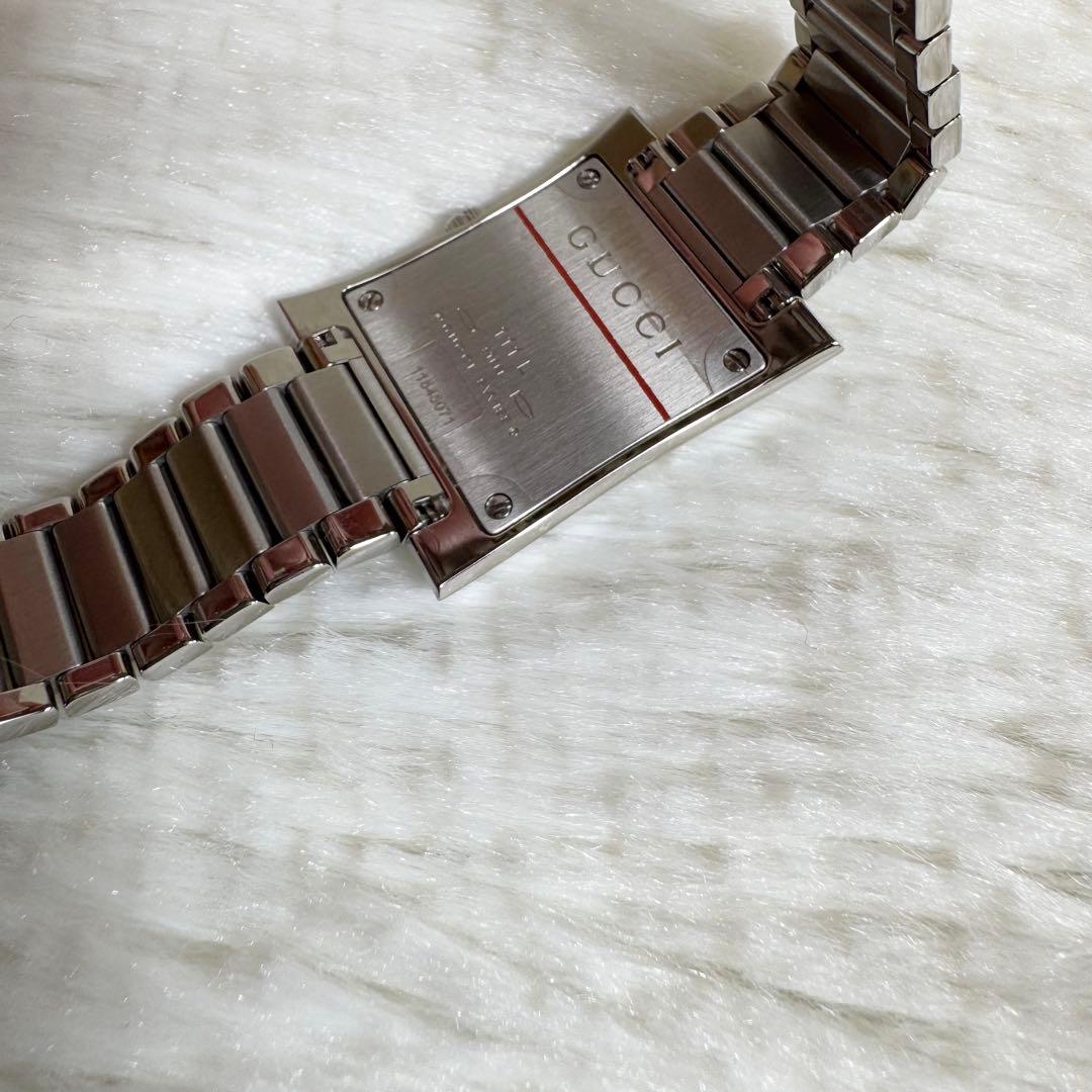 美品⭐️GUCCI 111L スチール 腕時計 クォーツ スクエア 稼動品