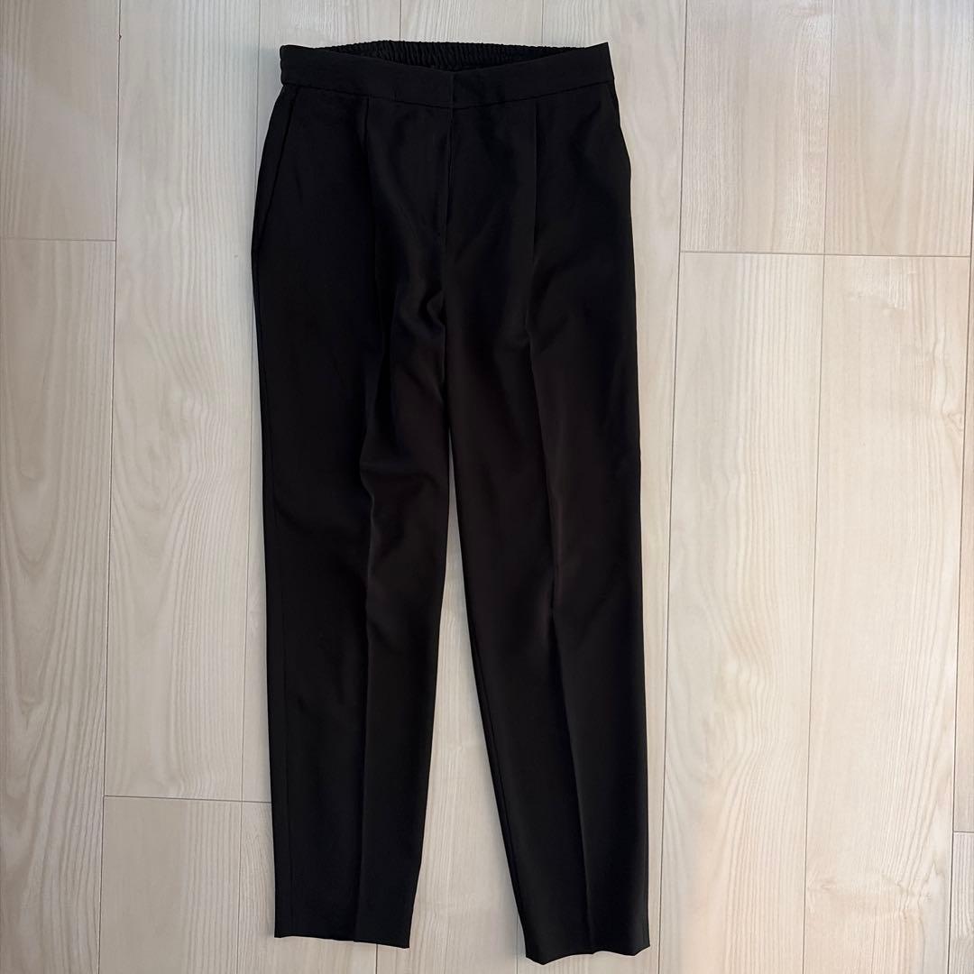 ICB 黒 ノーカラー　ジャケット　パンツスーツ 上下セット