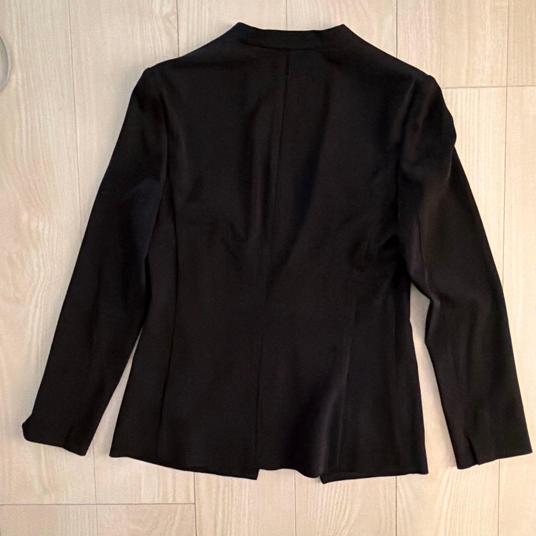 ICB 黒 ノーカラー　ジャケット　パンツスーツ 上下セット