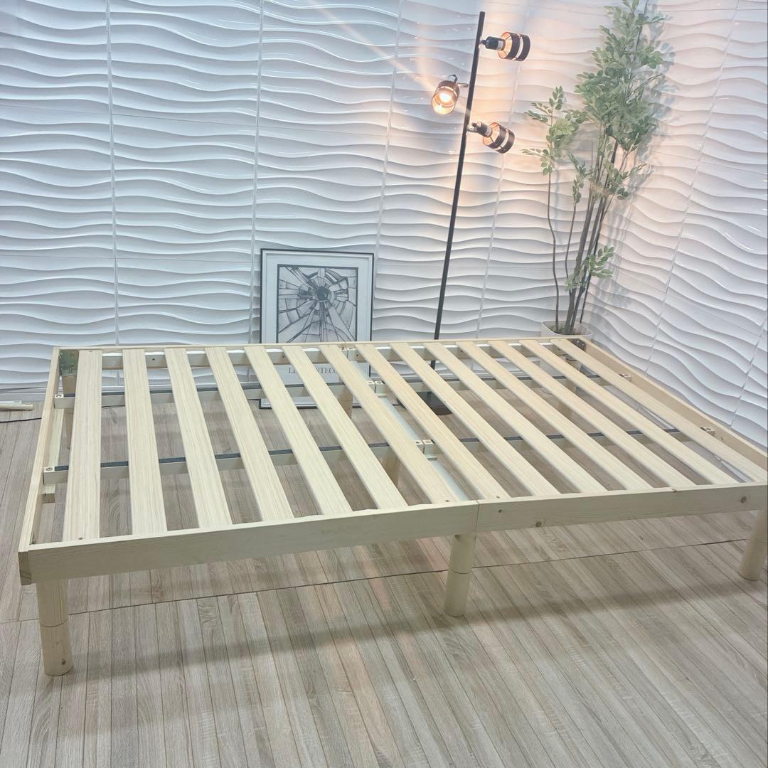 ◇大阪府全域 神戸市 配達料無料！◇すのこベッド◇ベッドフレーム◇セミダブル◇