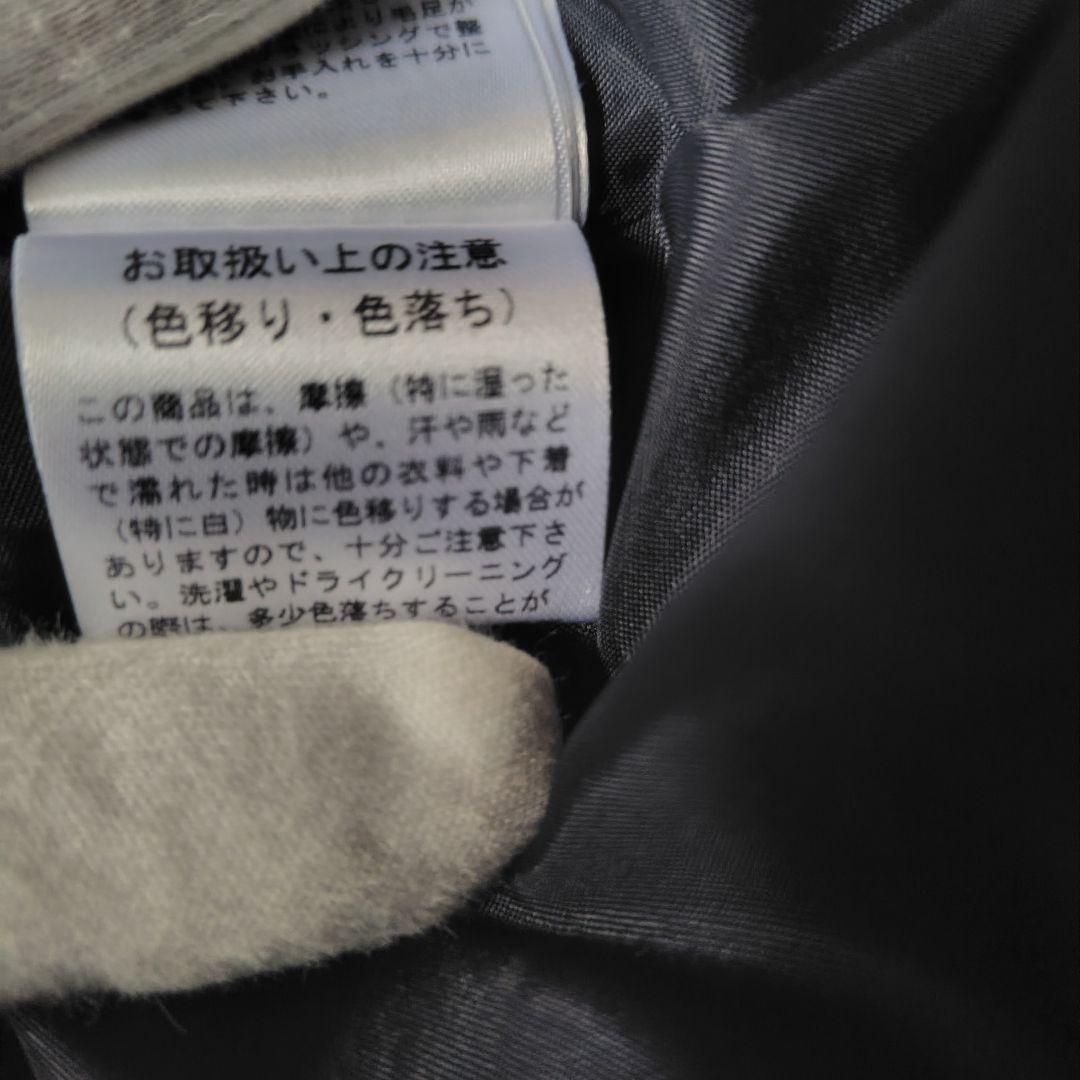 極美品ルクールブラン ダウンジャケット フード ボア ショート丈 ネイビー L