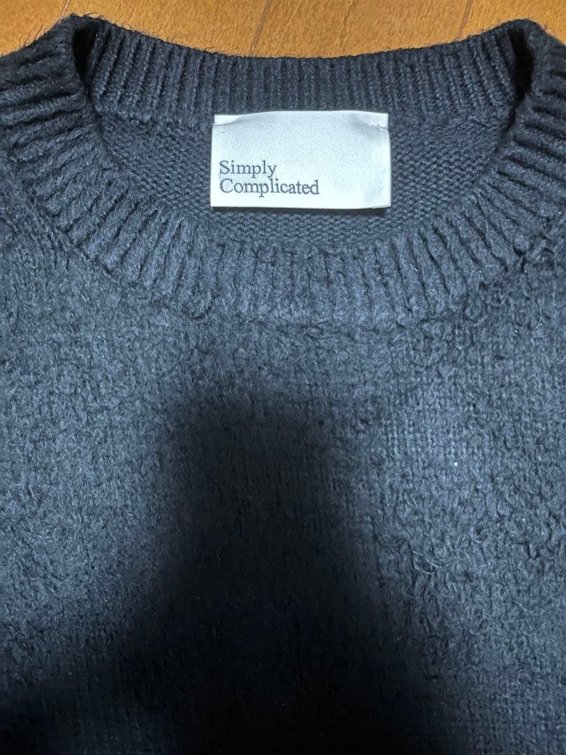 トップス simplycomplicated BRUSHED COTTON KNIT