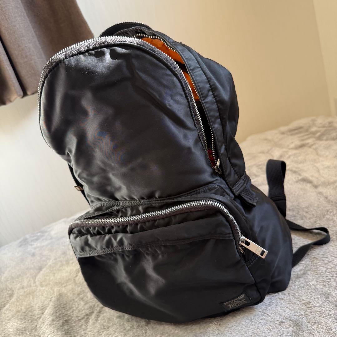 【日本製】PORTER TANKER バックパック 黒 コンパク 補修前提