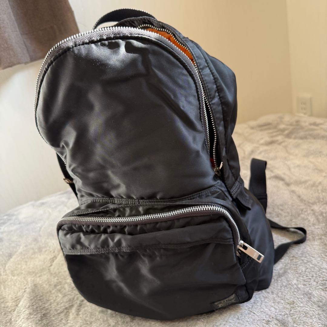 【日本製】PORTER TANKER バックパック 黒 コンパク 補修前提