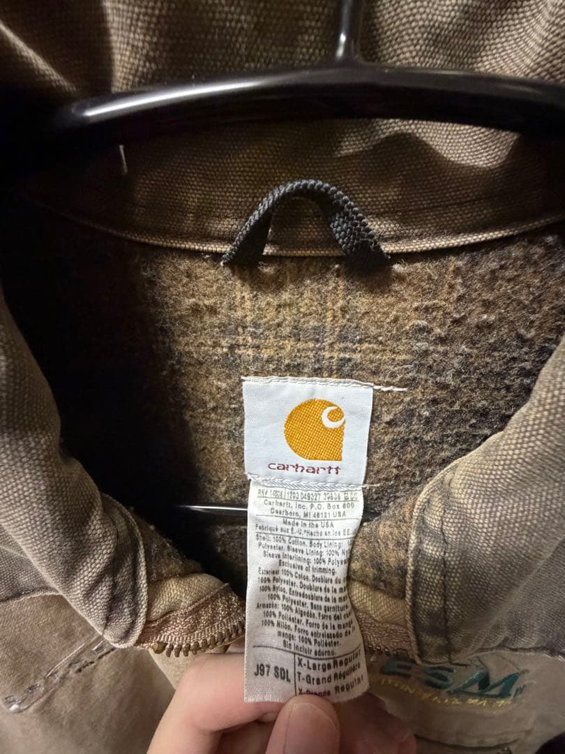 Carhartt デトロイトジャケット J97 企業ロゴ