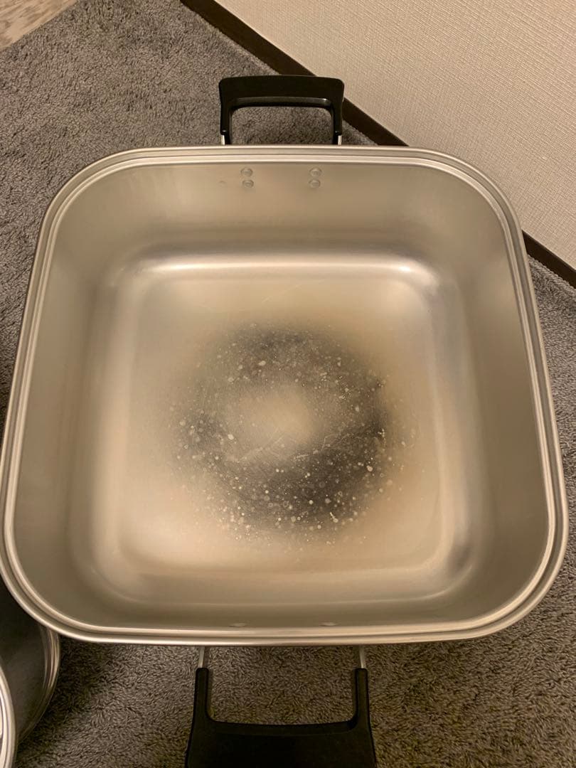 AKAO(アカオ) 角型蒸器33cm 二重（3段）アルミ製 蒸し器