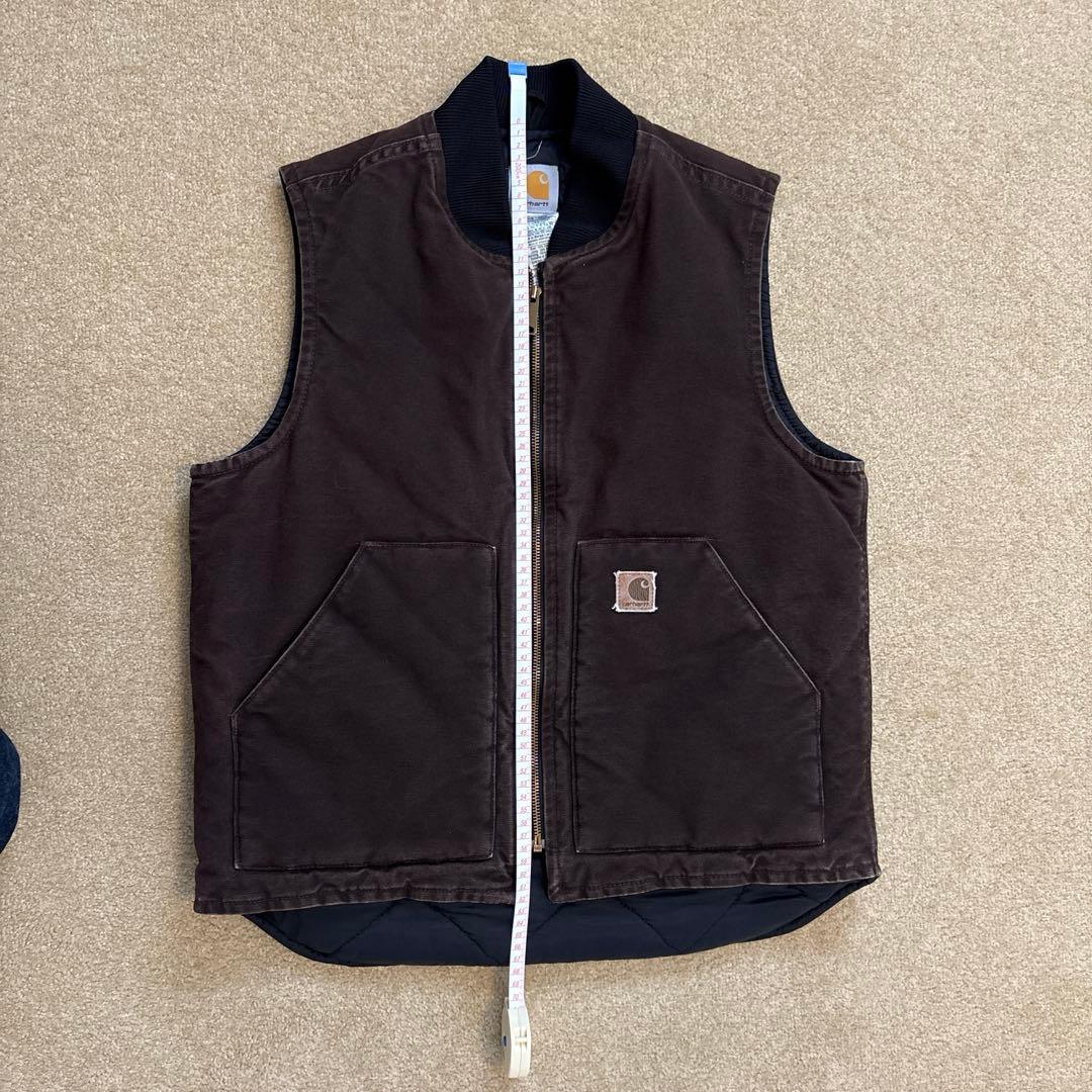 Carhartt ダックベスト ブラウン Mサイズ