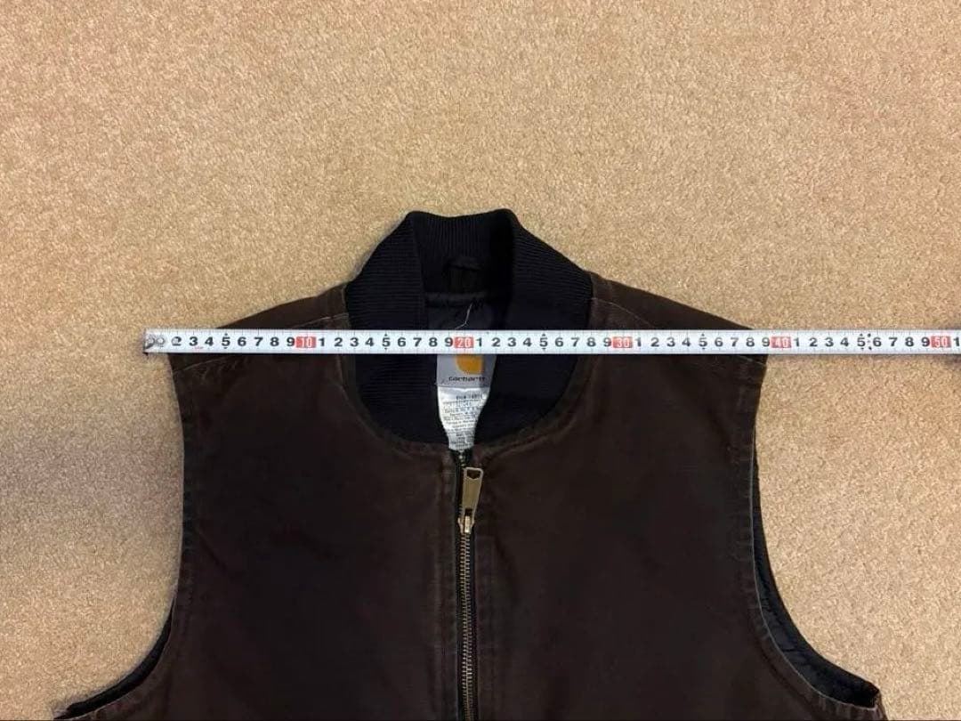 Carhartt ダックベスト ブラウン Mサイズ
